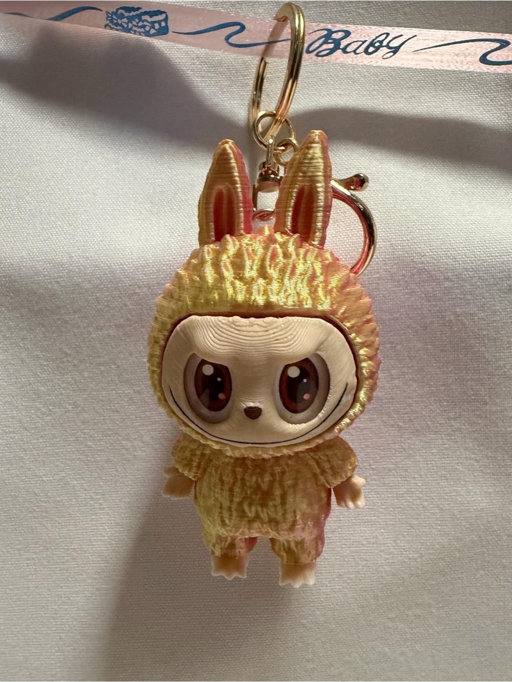Labubu Keychain multicolor 3D printing